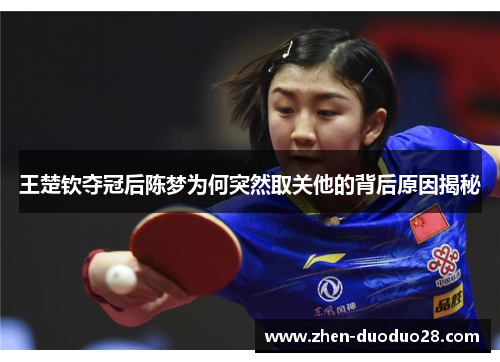 王楚钦夺冠后陈梦为何突然取关他的背后原因揭秘 王楚钦夺冠后陈梦为何突然取关他的背后原因揭秘